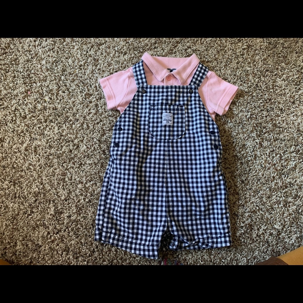 Carters boys overall set